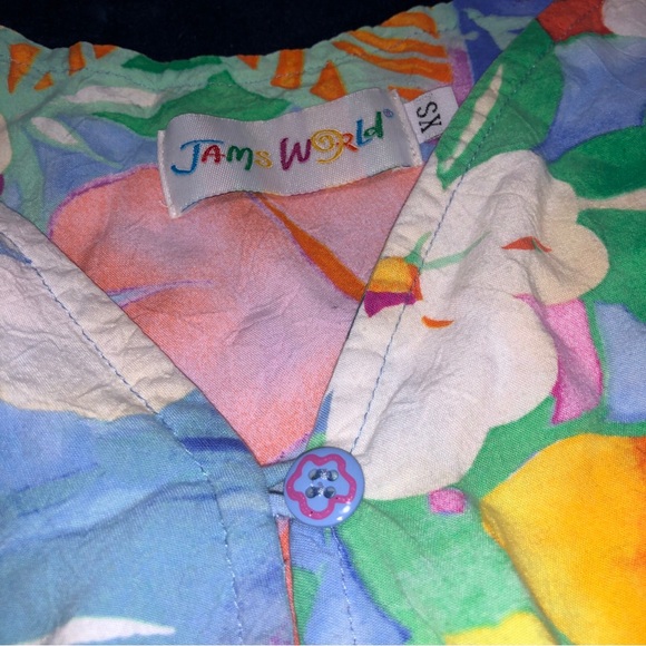 JAMS WORLD Vintage XS W339-LUAU Mini Dress Empire waist Pockets - Picture 6 of 6